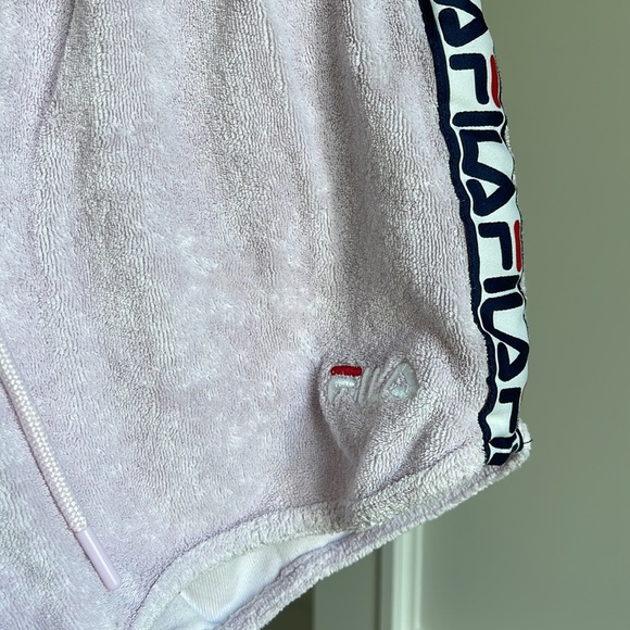 Pink Fila Terry Cloth Shorts - Picture 2 of 3